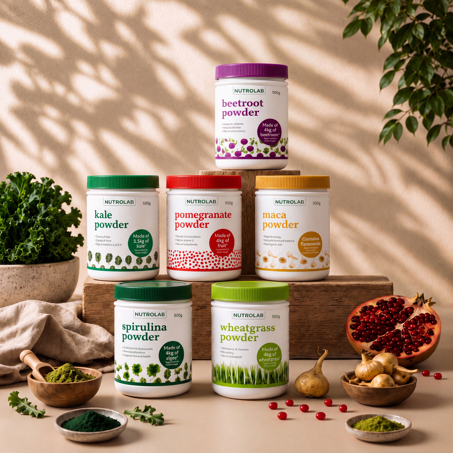Nutrolab range product packaging design